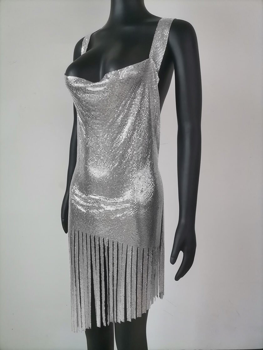 Reanna Aluminum Mesh Dress - Image 9